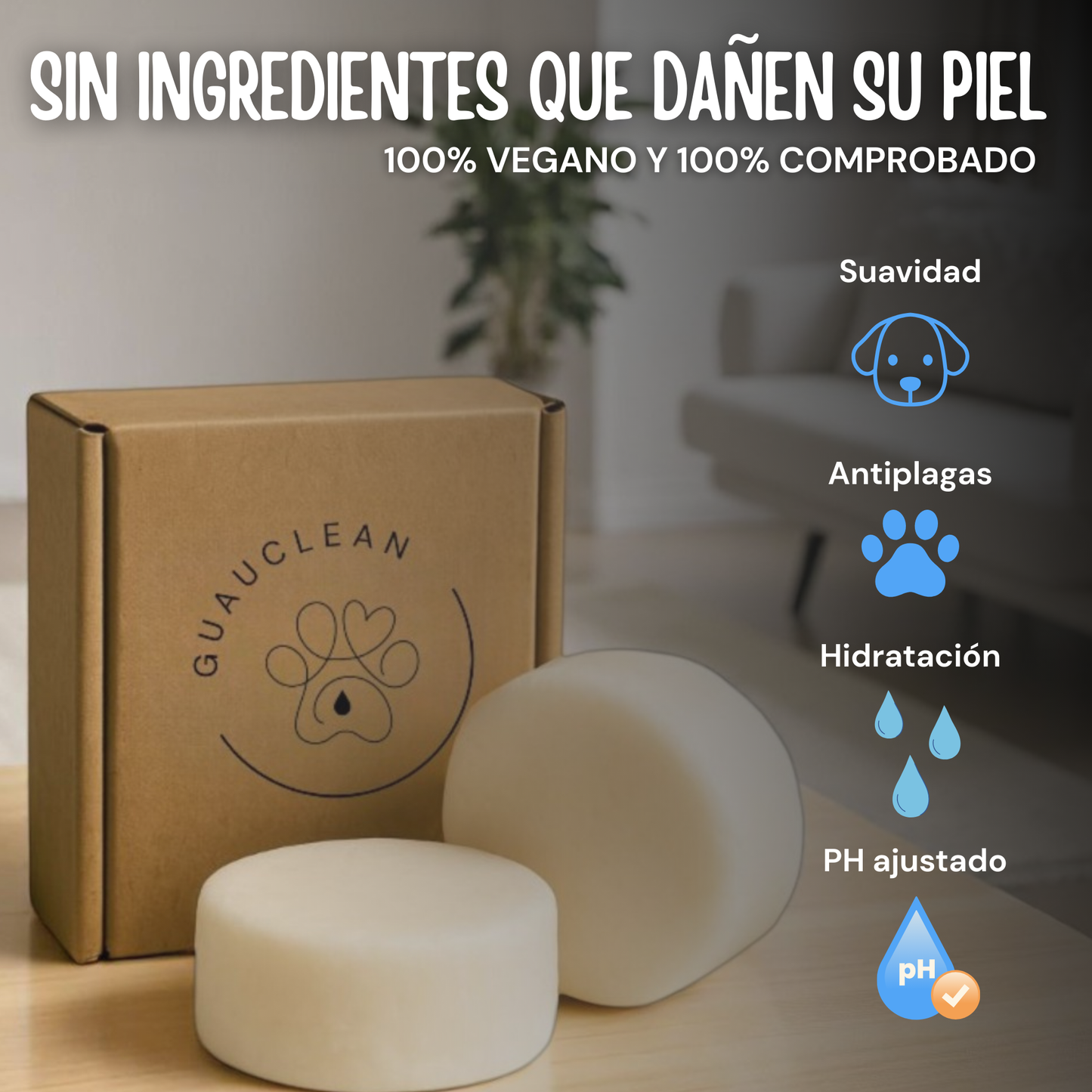GuauBoom Adultos - Shampoo sólido perritos